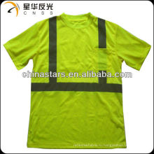 ANSI / ISEA 107-2010 Класс 2 с высокой видимостью, влажная футболка-поло